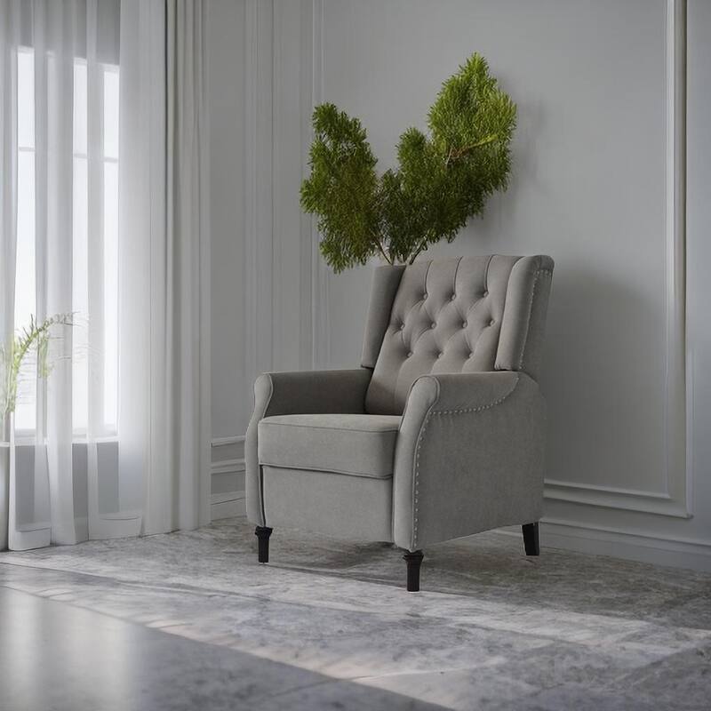 PU Push‑Back Recliner Sofa Chair with Cushion & Ergonomic Design