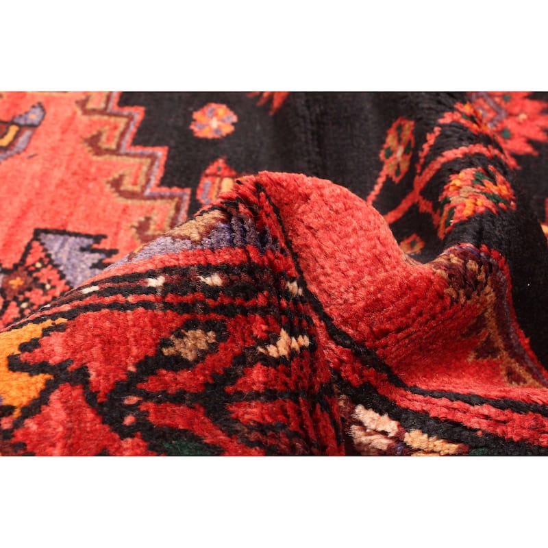 ECARPETGALLERY Hand-knotted Andelz Red Wool Rug - 4'6 x 7'5