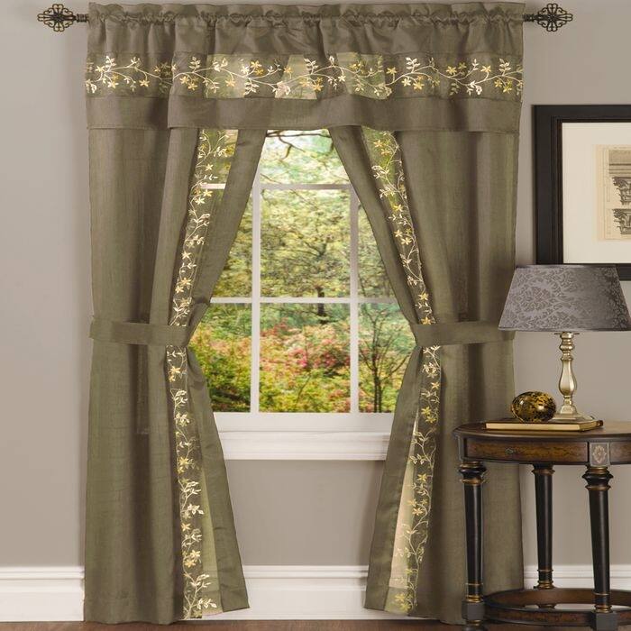 Achim Fairfield 5-piece Window Curtain Set