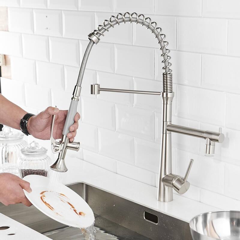 Pre-rinse kitchen faucet
