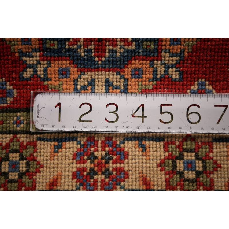 Red Kazak Oriental Accent Rug Hand-Knotted Wool Carpet - 2'0" x 3'0"