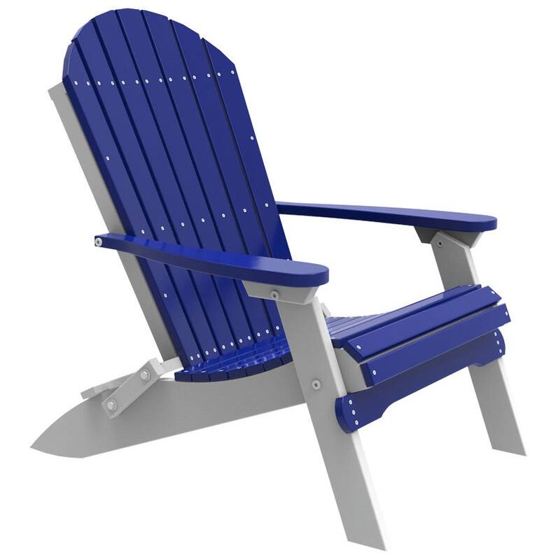 Poly Lumber Folding Adirondack Chair