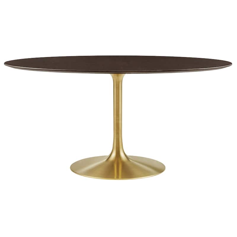 Lippa Oval Wood Top Dining Table