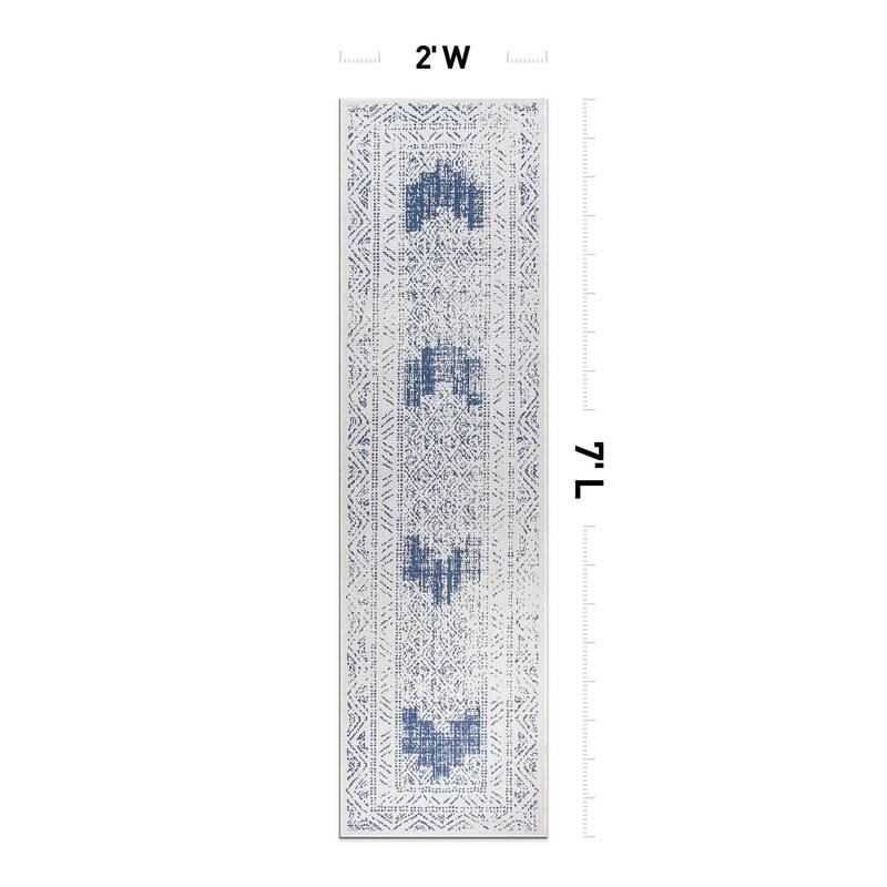 World Rug Gallery Transitional Bohemian Indoor/Outdoor Area Rug
