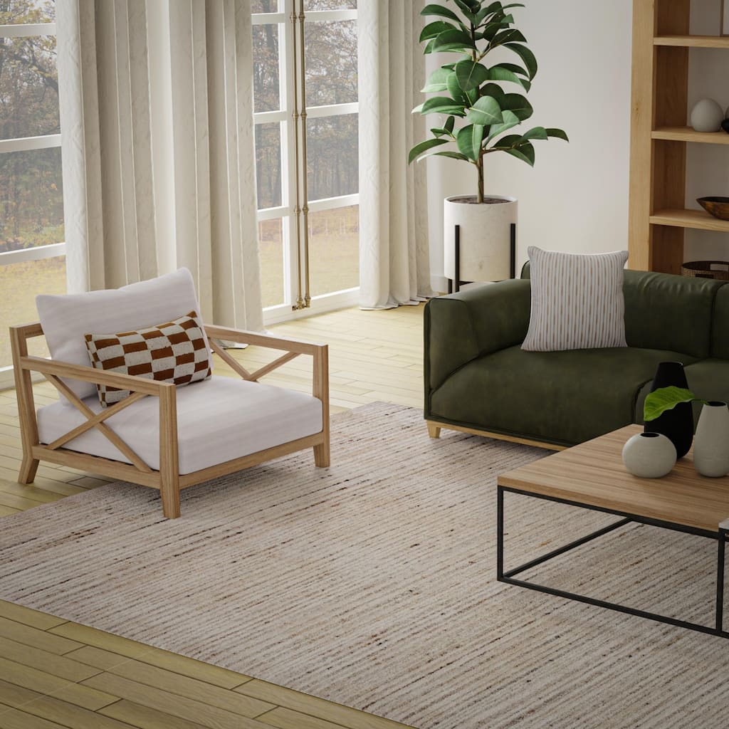 Alora Decor Deluxe Hand Loomed Heathered High/Low Rug