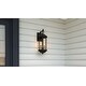 preview thumbnail 7 of 5, Crestfield 2-Light Matte Black Outdoor Wall Lantern