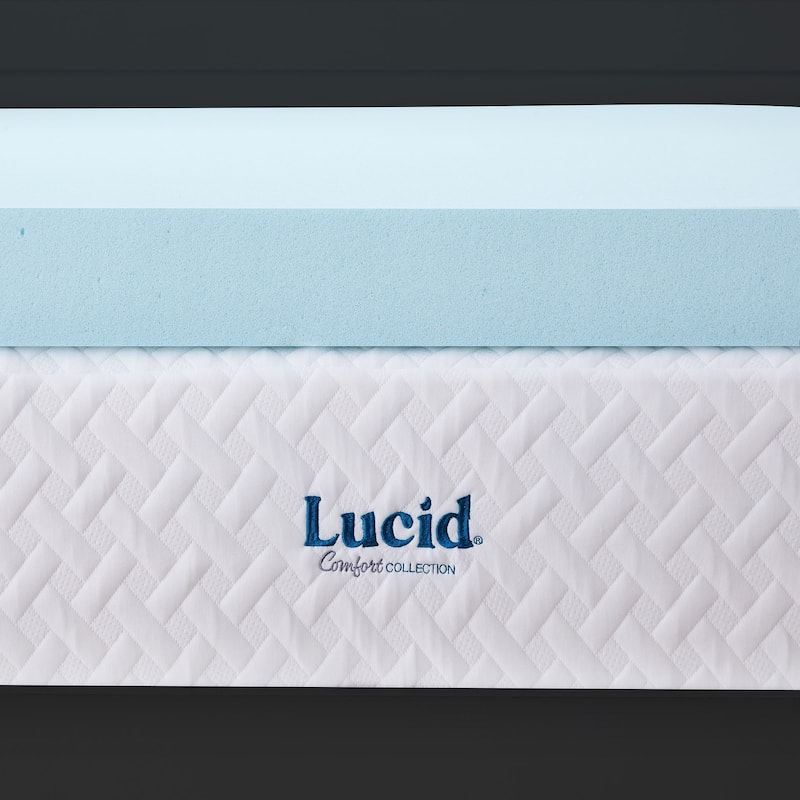 Lucid 4 Inch Gel and Aloe Memory Foam Topper