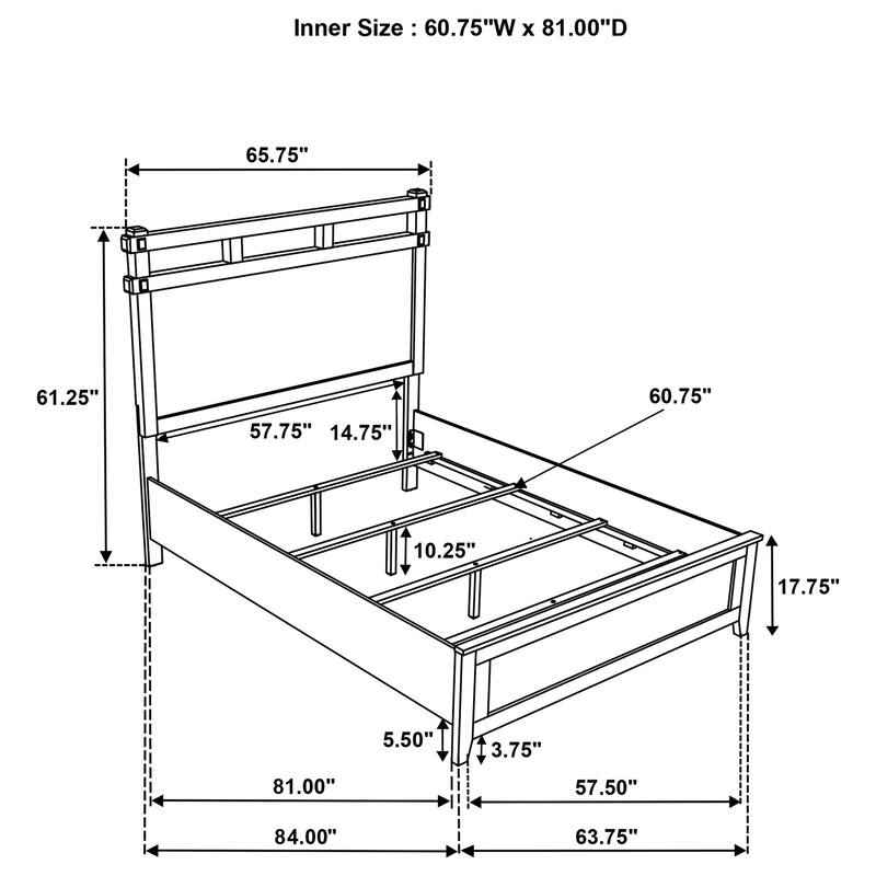 Hazlewood Bedroom Set Vineyard Oak