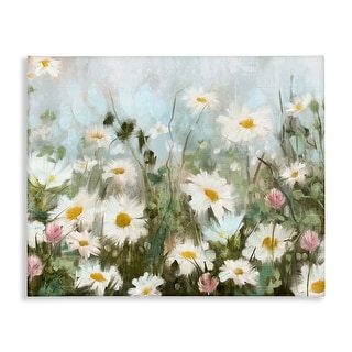 Stupell Daisy Field Painting Canvas Wall Art Design by Nina Blue - Bed ...