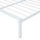 preview thumbnail 13 of 13, Metal Bed Frame with 2 Drawers and House-Shaped Headboard Design, Twin Size Platform Bed for Kids, Easy Assembly,White