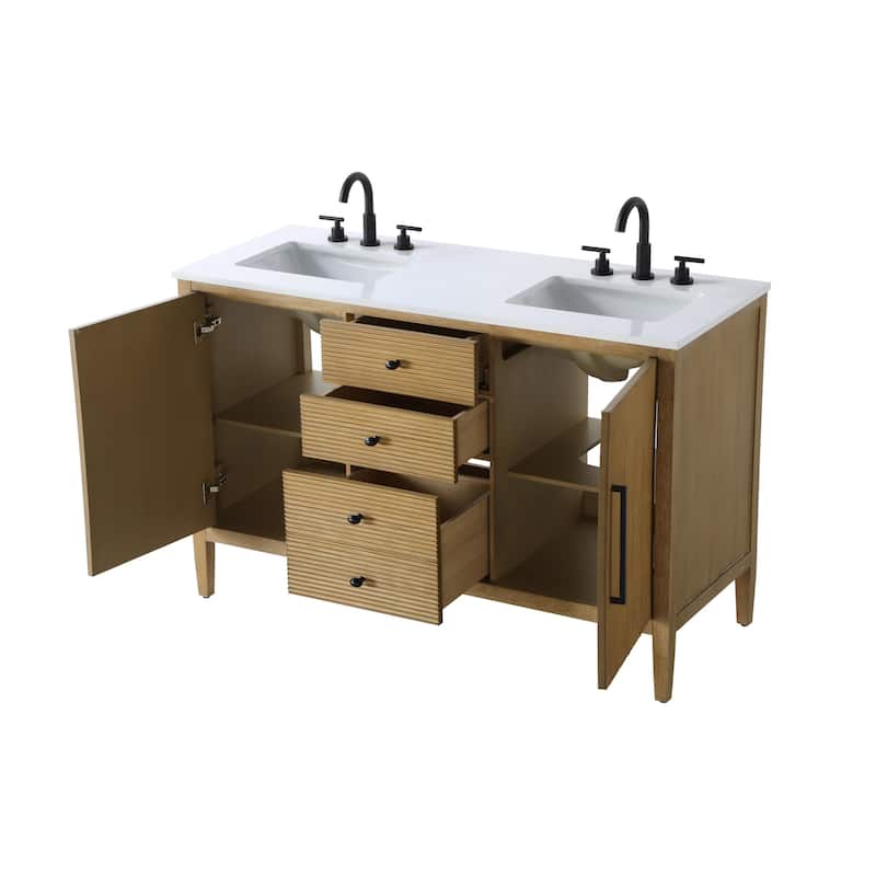 Elegant Lighting VF29654D Blakely 54" Free Standing Double Basin