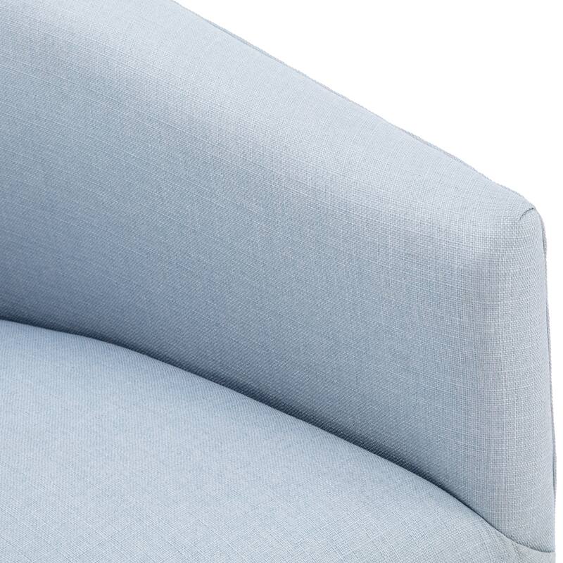 Elayne Skirted Fabric Swivel Accent Chair by Greyson Living