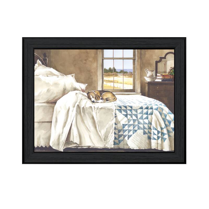 TrendyDecor4U Mid-Century Modern "Home Alone" Framed Print Wall Art by John Rossini - Charcoal
