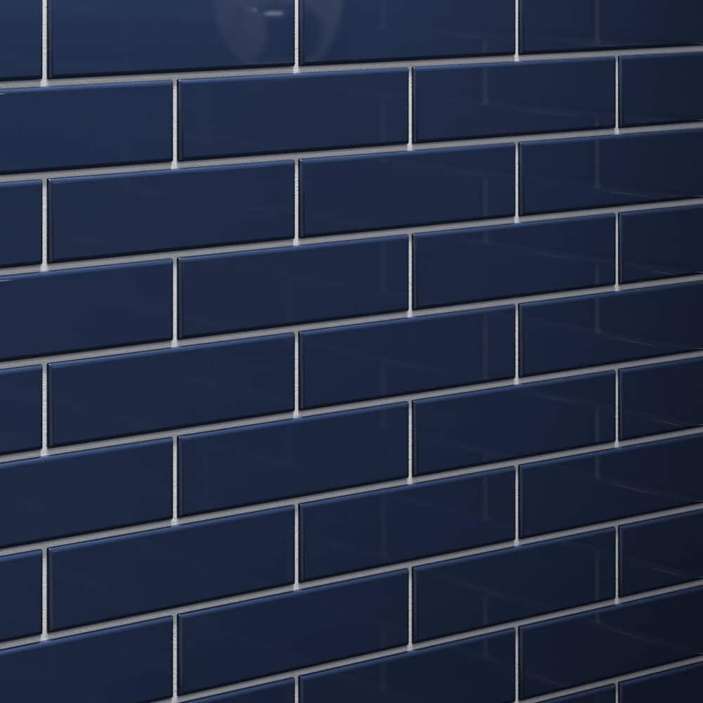 2 in. x 8 in. Glass Subway Wall Tile