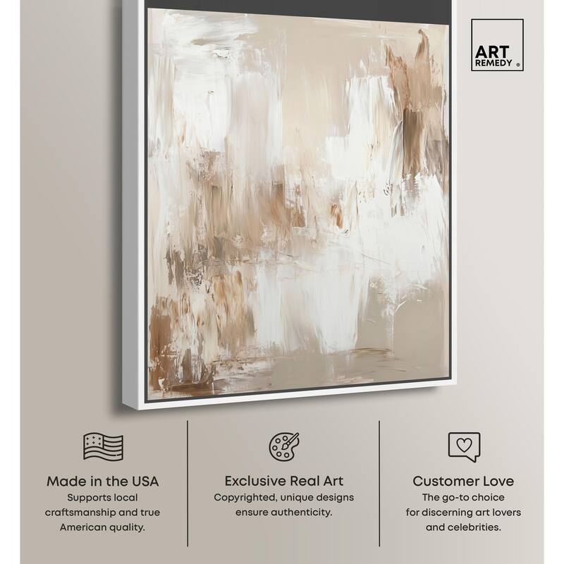 Latte Layers I Canvas by Art Remedy