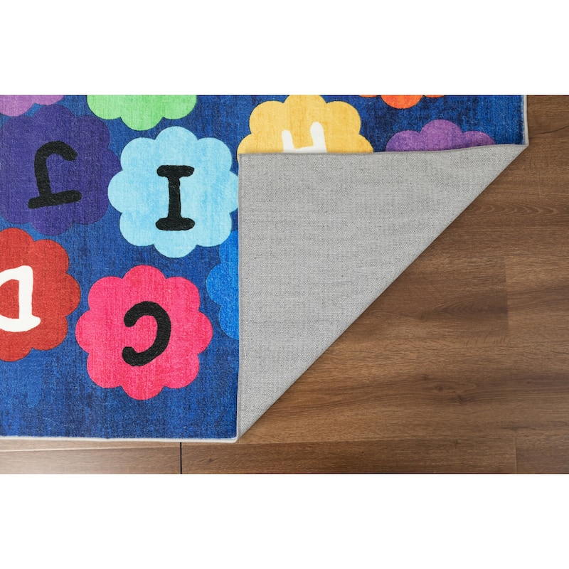 Kids Collection Colorful Alphabet ABC Educational Area Rug
