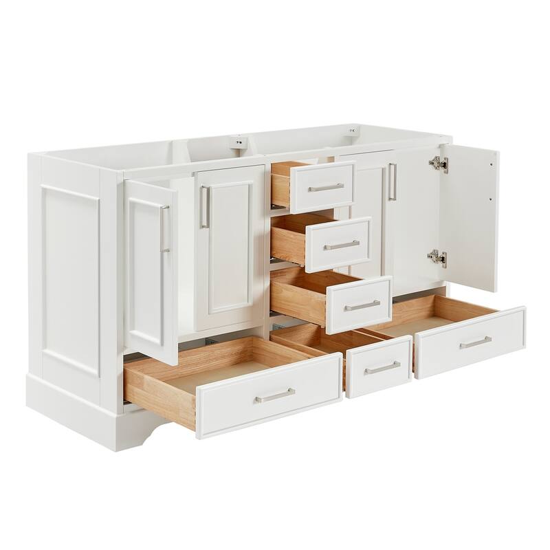 Ariel M060D-BC Stafford 61" Double Free Standing Vanity Cabinet Only