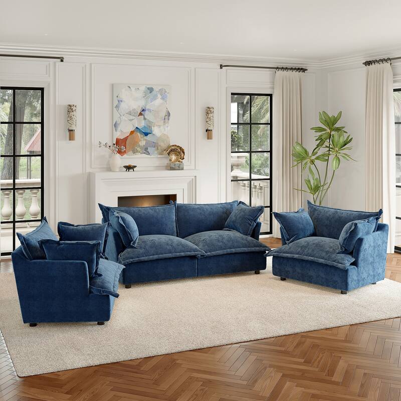 Cloud Chenille Upholstered Modular Sectional Sofa