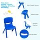preview thumbnail 10 of 8, Gymax 6-pack Kids Plastic Stackable Classroom Chairs Indoor/Outdoor - 14'' X 13'' X 21''