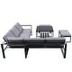 preview thumbnail 19 of 27, Industrial Style Outdoor Sofa Combination Set