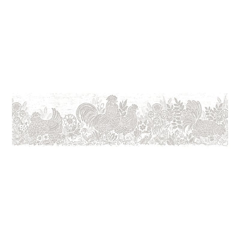 Chesapeake Parton Light Grey Chicken Border - 6 x 180 x 0.025