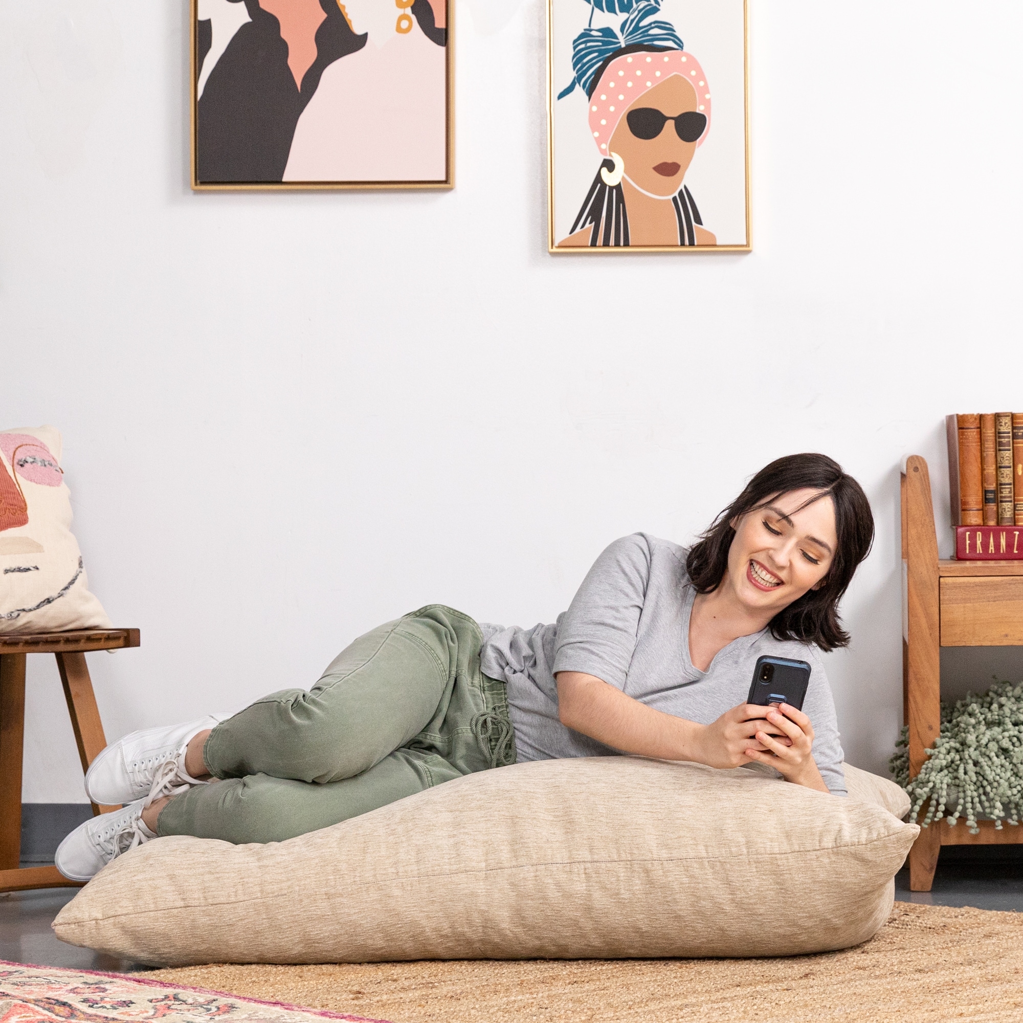 Chenille authentic bean bag