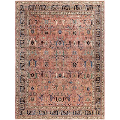 Serapi One-of-a-Kind Hand-Knotted Area Rug - Pink - 8' 11" x 12' 0"
