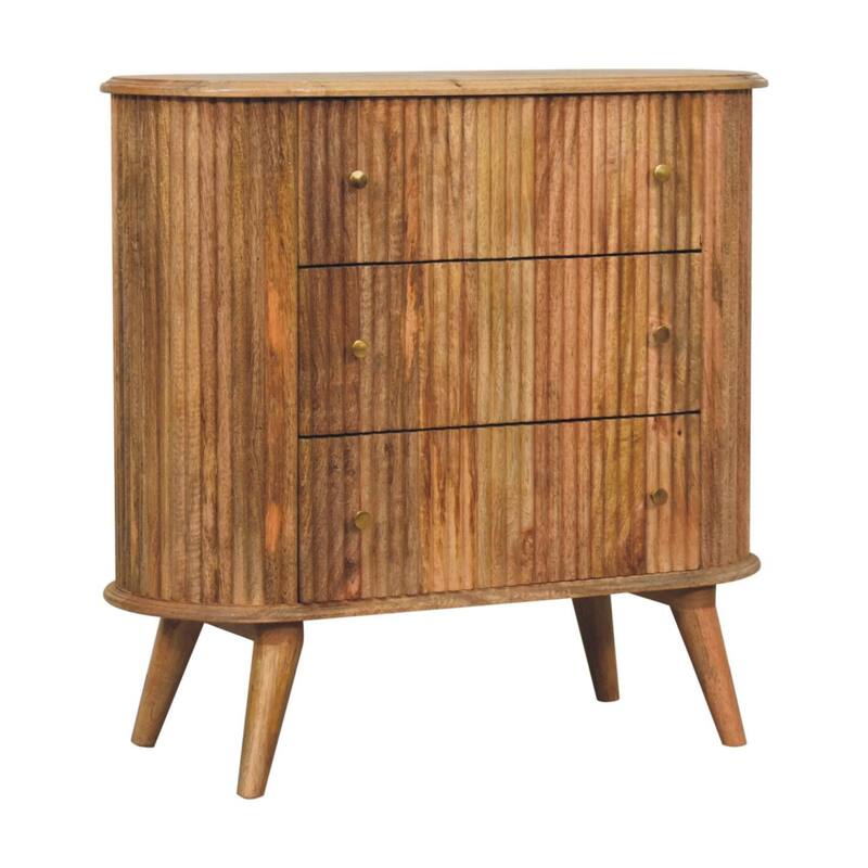 Artisan Furniture Solid Wood Soba Nordic Chest, Brown