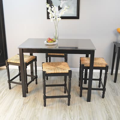 Stainless Steel Top Bar Table - 42" - Black