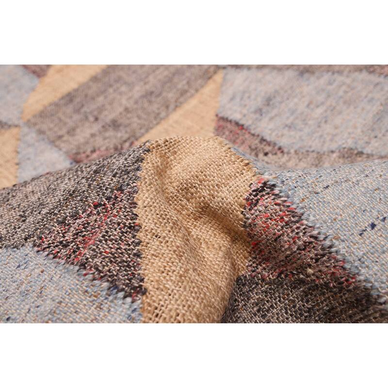 ECARPETGALLERY Flat-Weave Palas Denizli Tan Kilim - 5'3 x 7'9