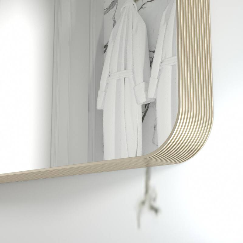 Rectangle Bathroom Mirror for Vanity Wall Mounted Vertical Horizontal Makeup Mirror