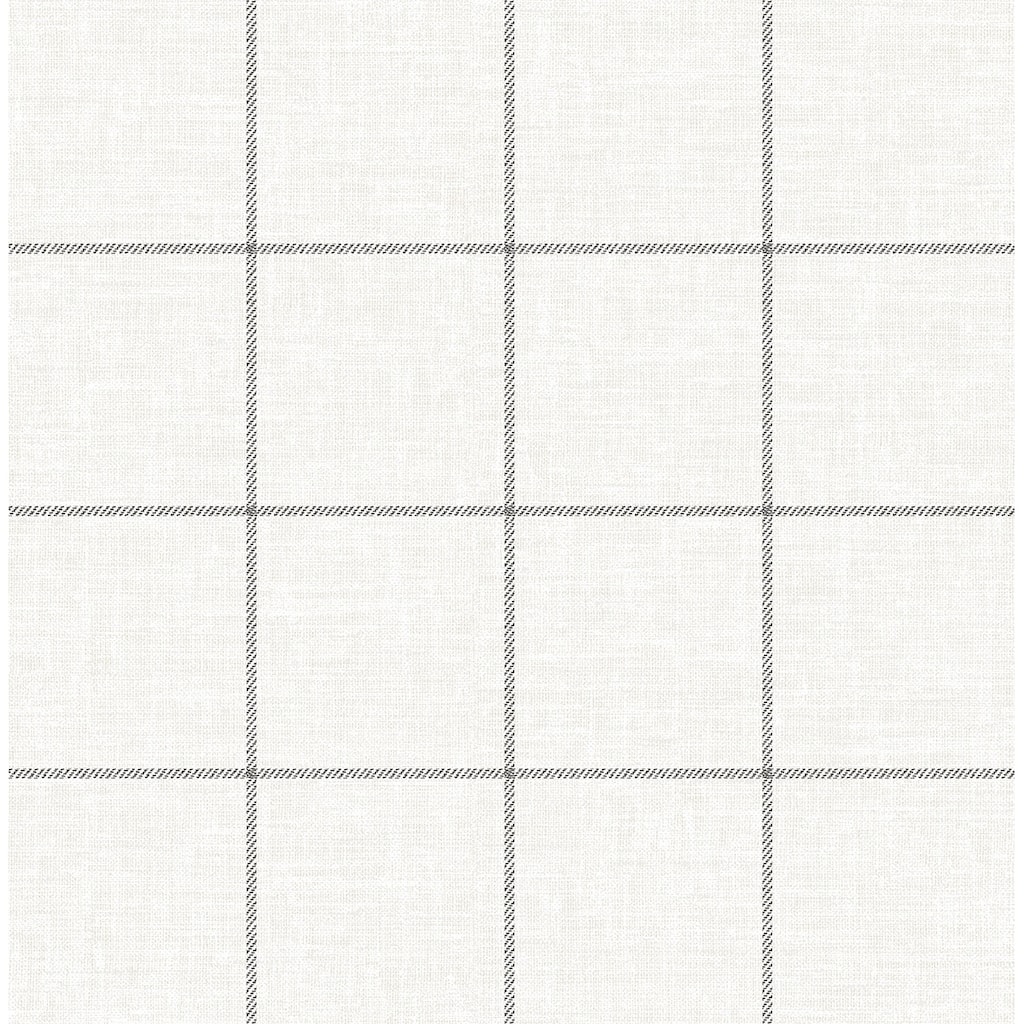 NextWall Classic Striped Check Peel and Stick Wallpaper
