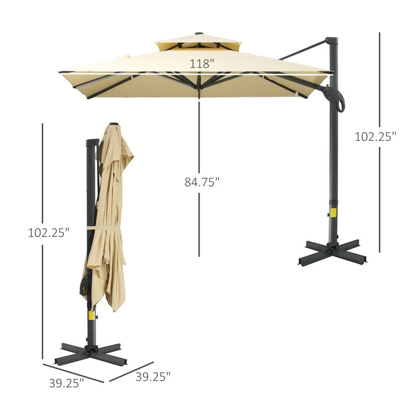 Versatile Offset Patio Umbrella for Outdoor Comfort and Functionality