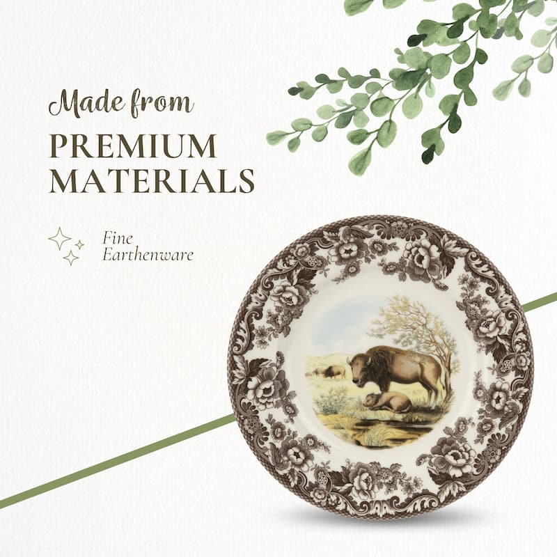 Spode Woodland Dinner Plate Animal Motifs