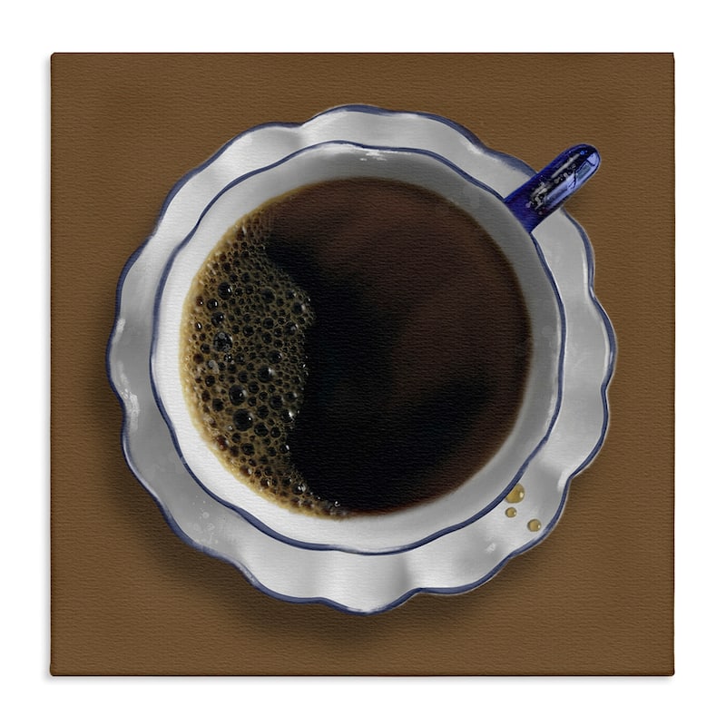 Stupell Aerial View Coffee Cup Canvas Wall Art Design By Matthew Piotrowicz - 36 x 36