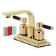 preview thumbnail 4 of 2, Kaiser 4 in. Centerset Bathroom Faucet Polished Brass