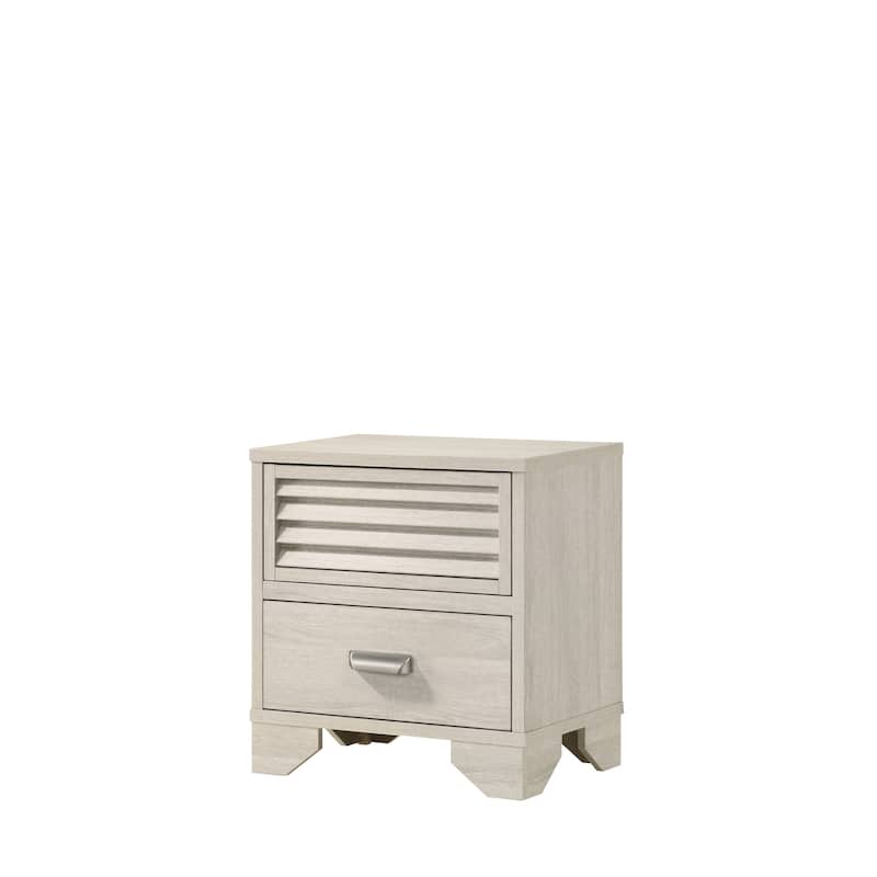 Vanni 6 Piece White Panel Bedroom Set