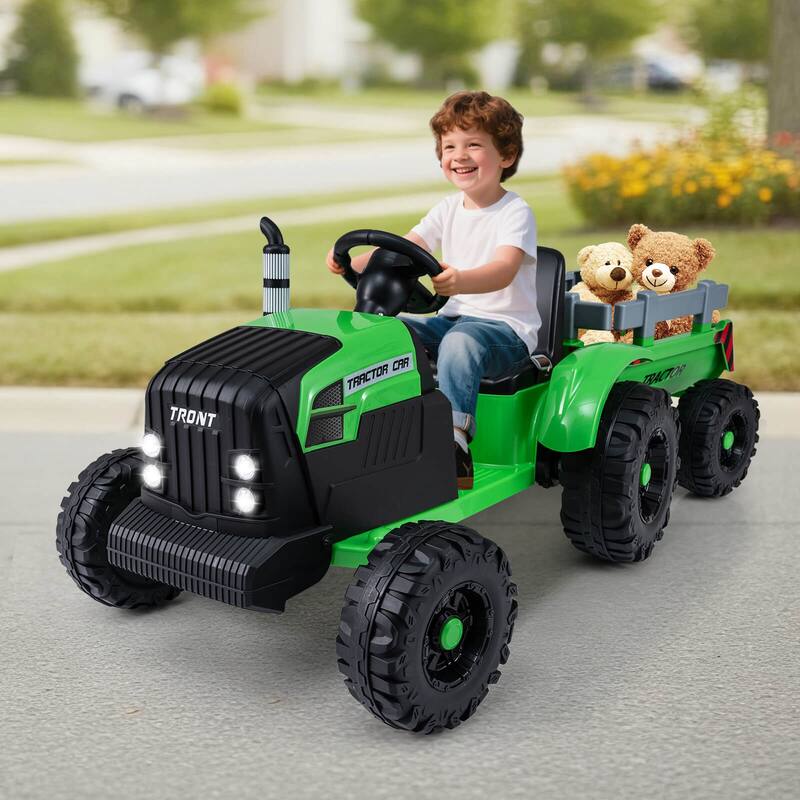 Costway 24V Ride On Tractor for Kids with Detachable Trailer Remote - See Details
