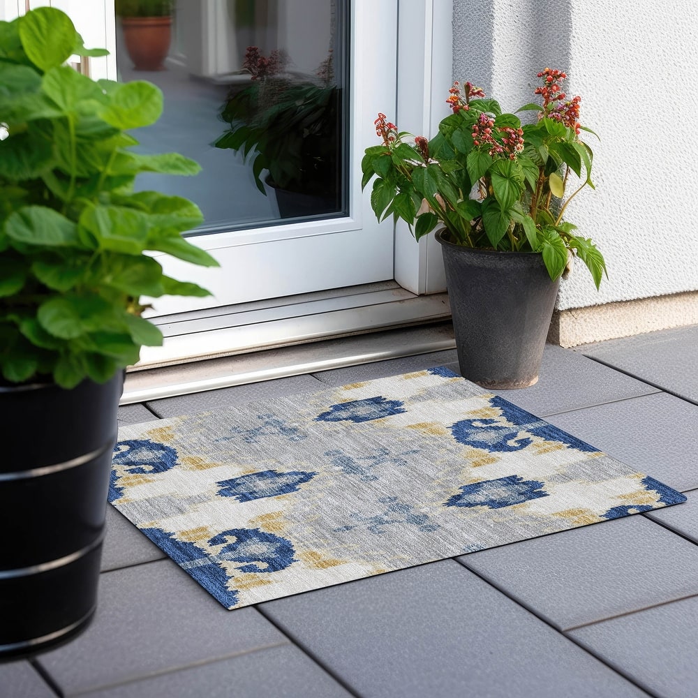 Machine Washable Indoor/ Outdoor Chantille Global Boho Rug