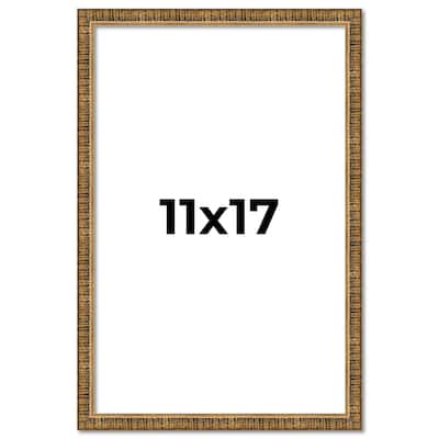 11x17 Frame Gold Kingsley Distressed Solid Wood Picture Frame Width