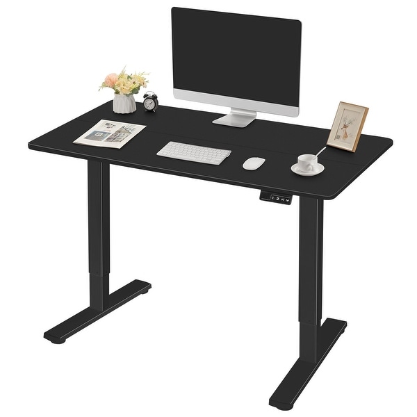 South Shore Kozack Adjustable Height Standing Desk with Built In Power