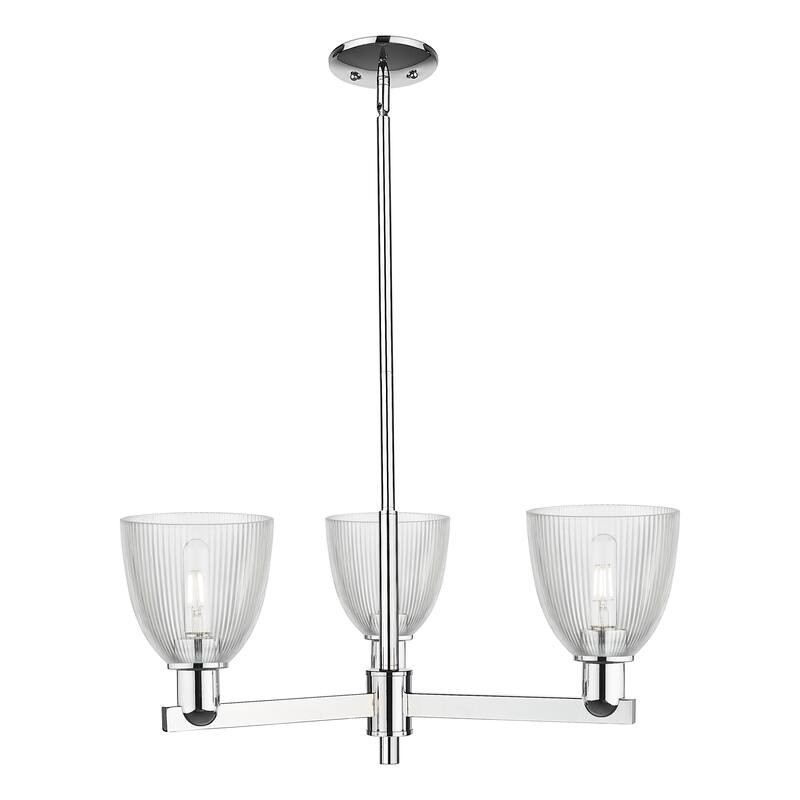 Innovations Lighting Endless Possibilities Arcadia - Castile - 3 Light 28" Stem Hung Chandelier - Clear/Polished Chrome