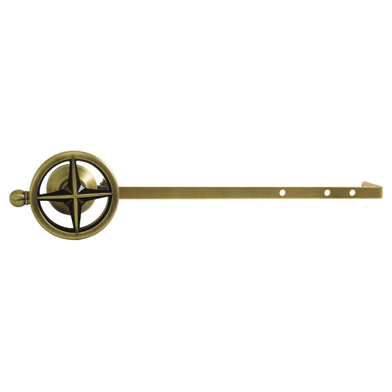 Kinston Brass Universal Front or Side Mount Toilet Tank Lever with Knurled Handle - Antique Brass