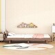 preview thumbnail 12 of 30, Twin Size Platform Bed Frame with USB Ports and Storage Headboard Walnut - Twin