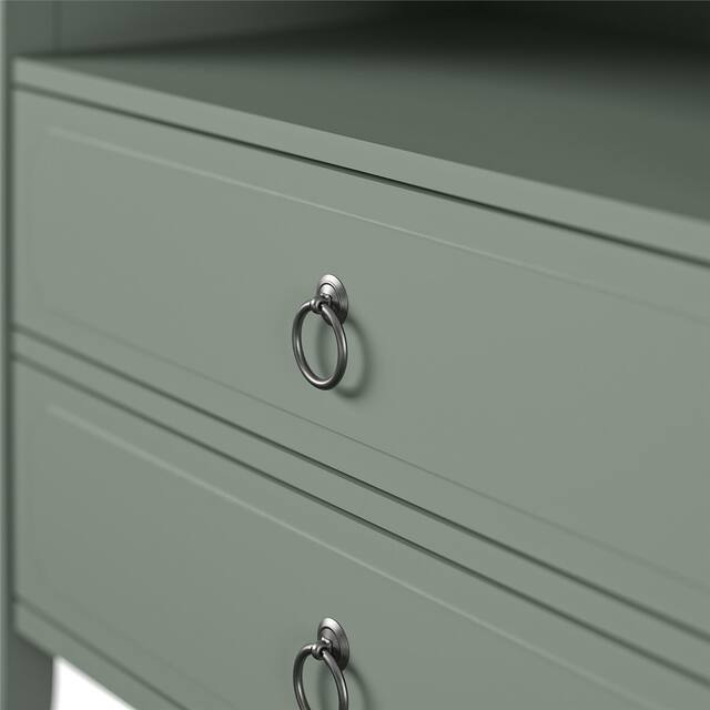 The Novogratz Her Majesty 2 Drawer Nightstand