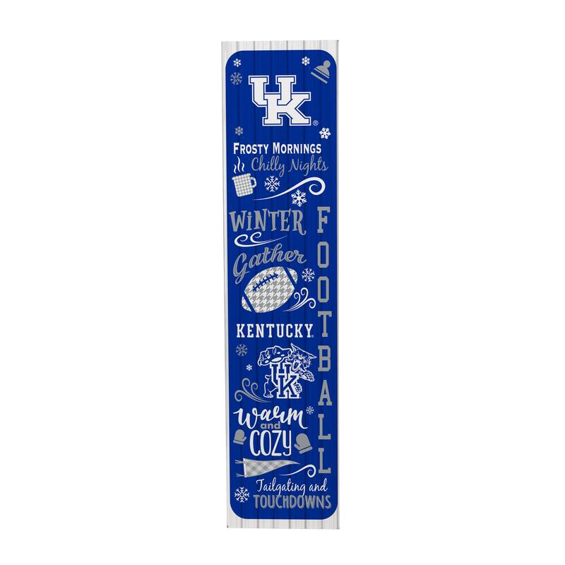47" Double Sided Seasonal Porch Leaner, University of Kentucky - 47" x 11.25"