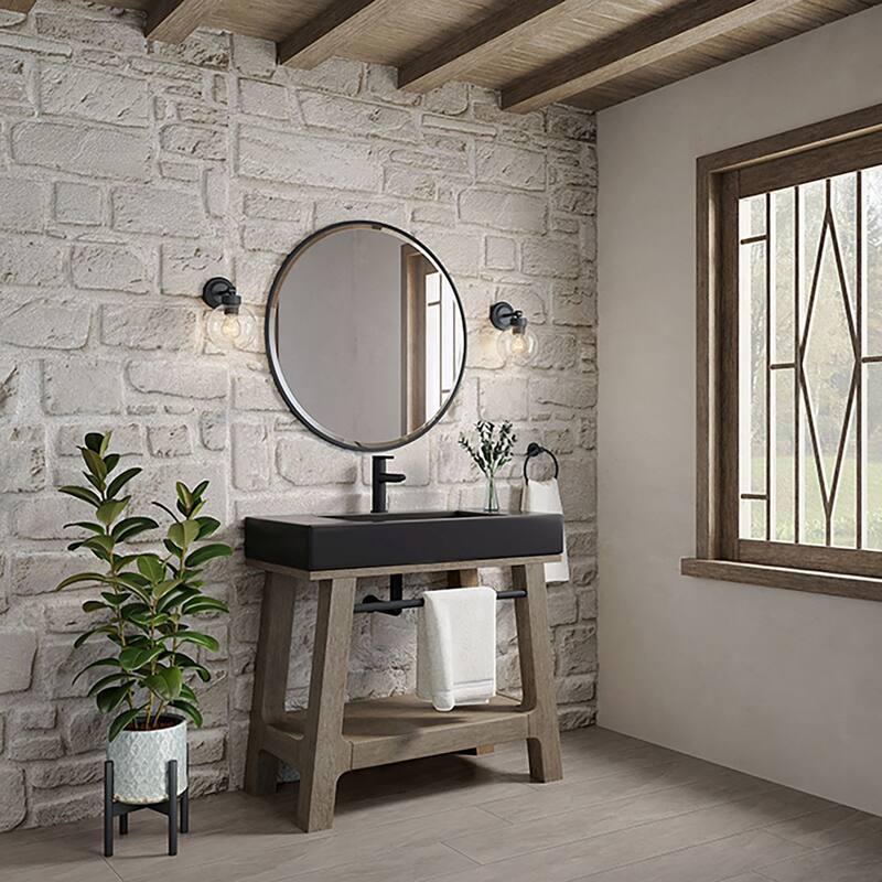 James Martin Vanities 165-V36-BM Auburn 36" Rectangular Hardwood and