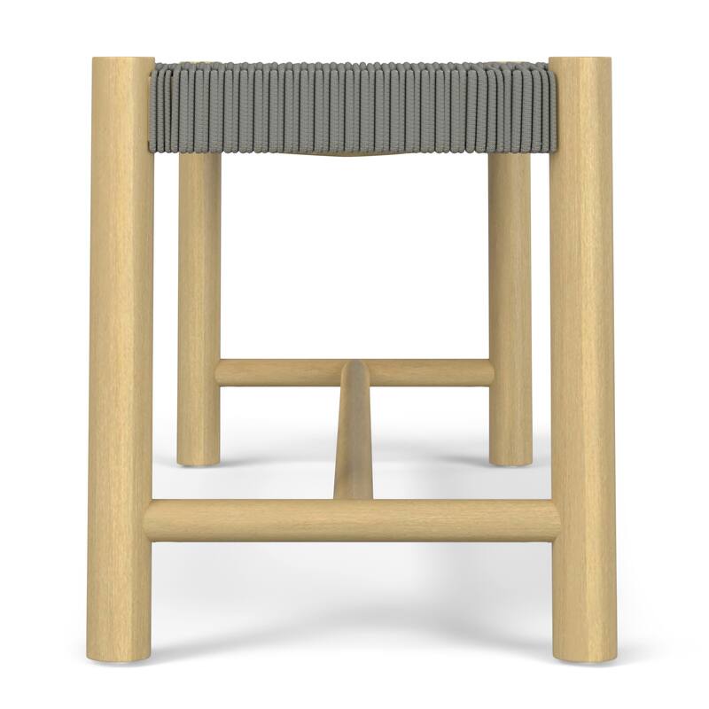 WYNDENHALL Soraya 18 inch x 46 inch Contemporary Outdoor Indoor Bench - 15.7" D x 46" W x 17.9" H