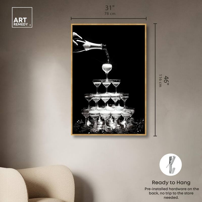 Flow of Fizz Canvas by Art Remedy