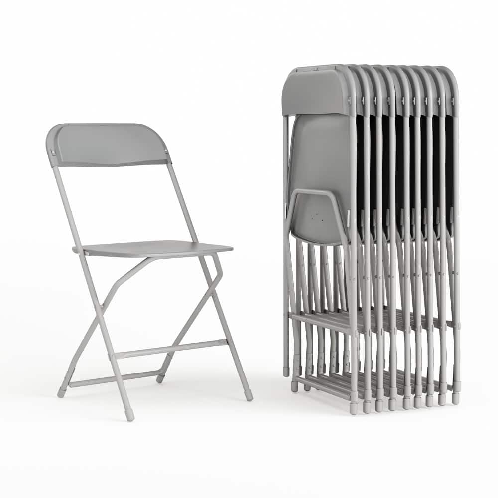 Plastic Folding Chair - 10 Pack 650LB Weight Capacity - Event Chair